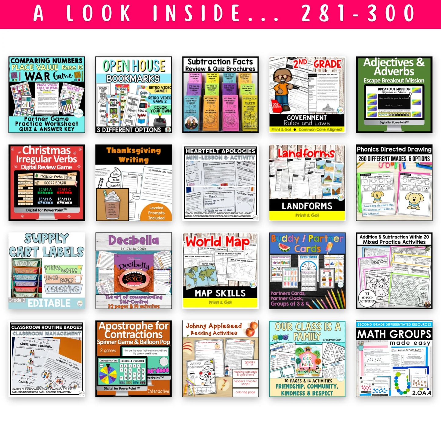 Pre-K, Kinder, 1st & 2nd Grade - Mega Bundle