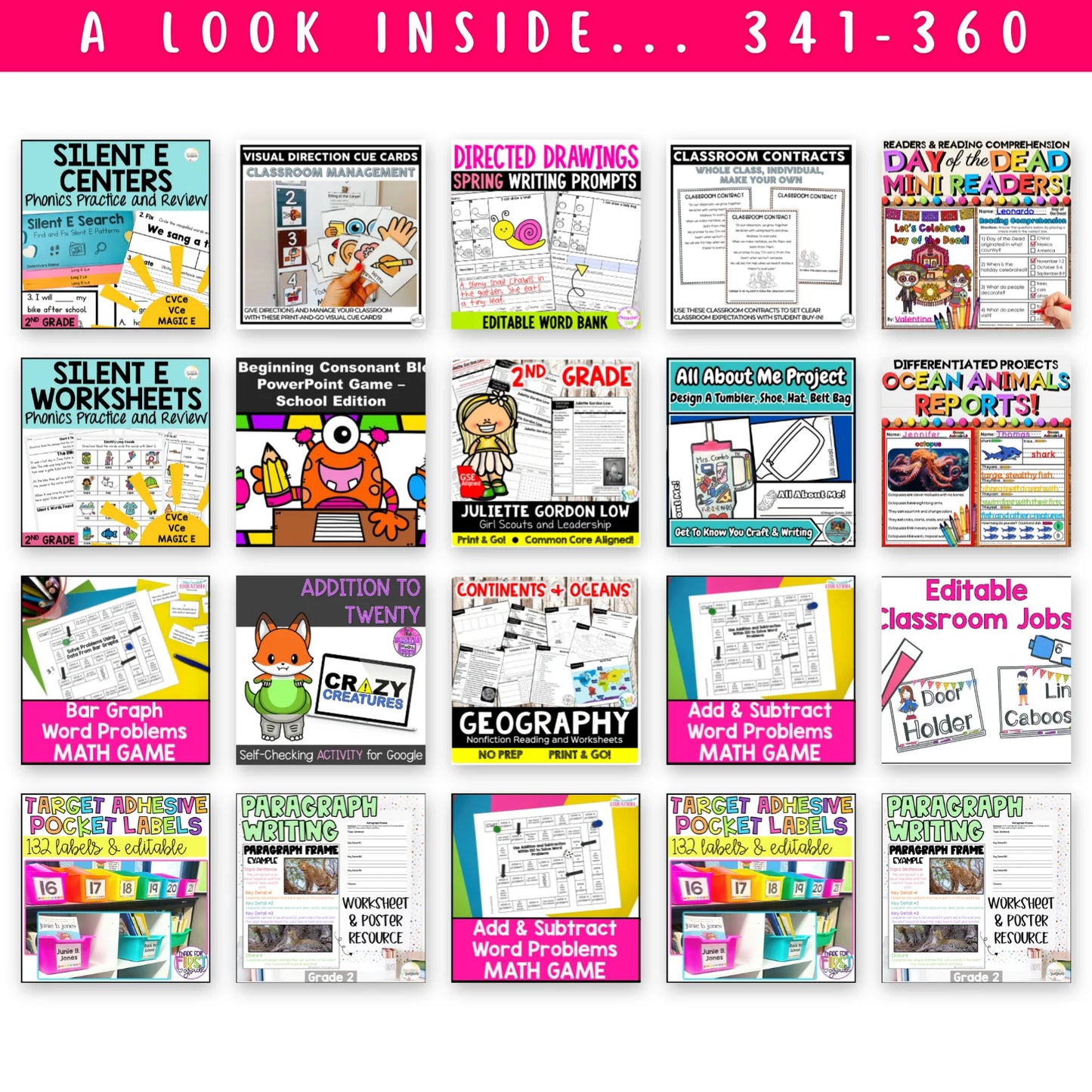 Pre-K, Kinder, 1st & 2nd Grade - Mega Bundle