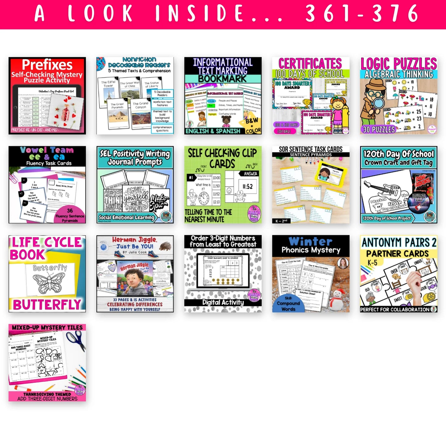 Pre-K, Kinder, 1st & 2nd Grade - Mega Bundle