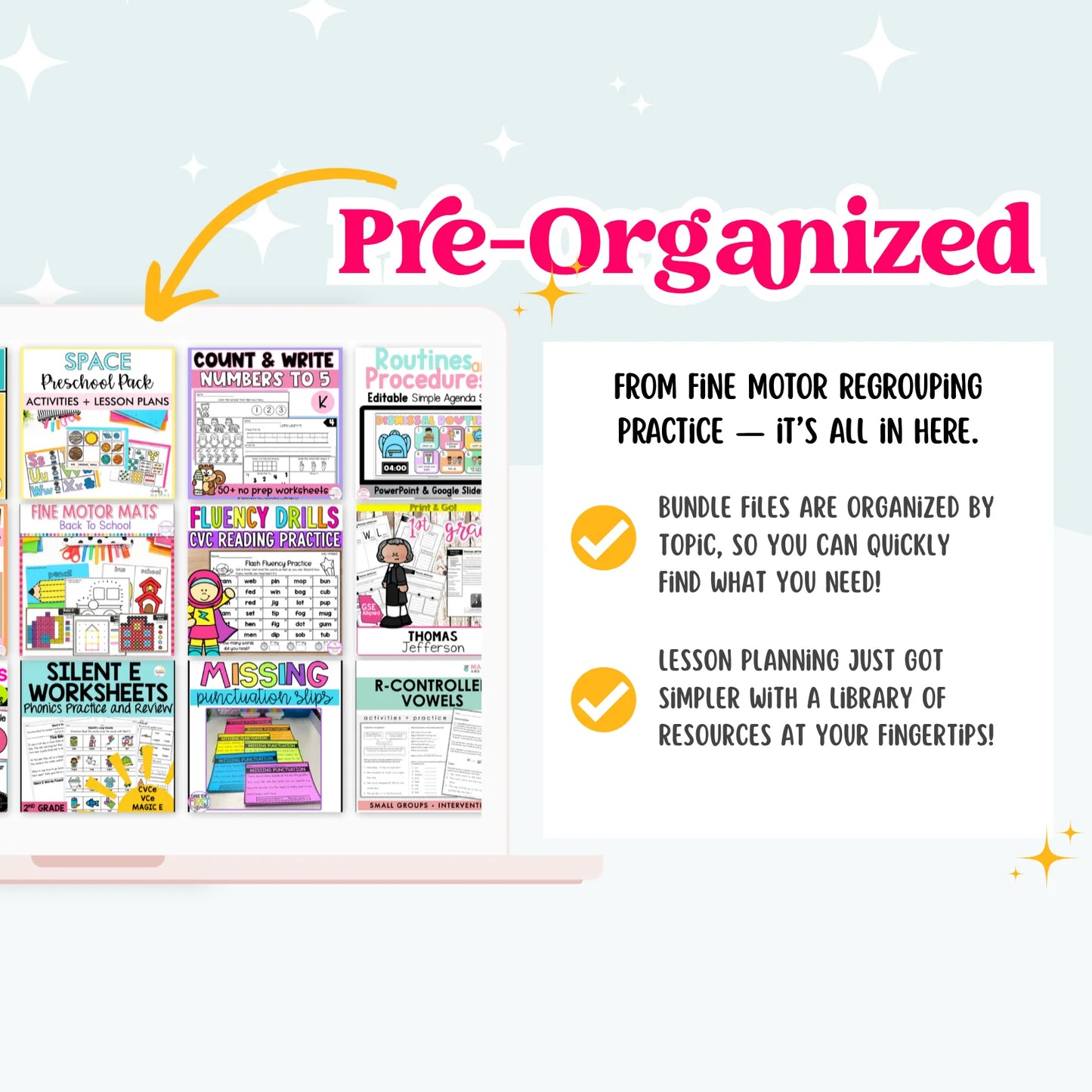 Pre-K, Kinder, 1st & 2nd Grade - Mega Bundle