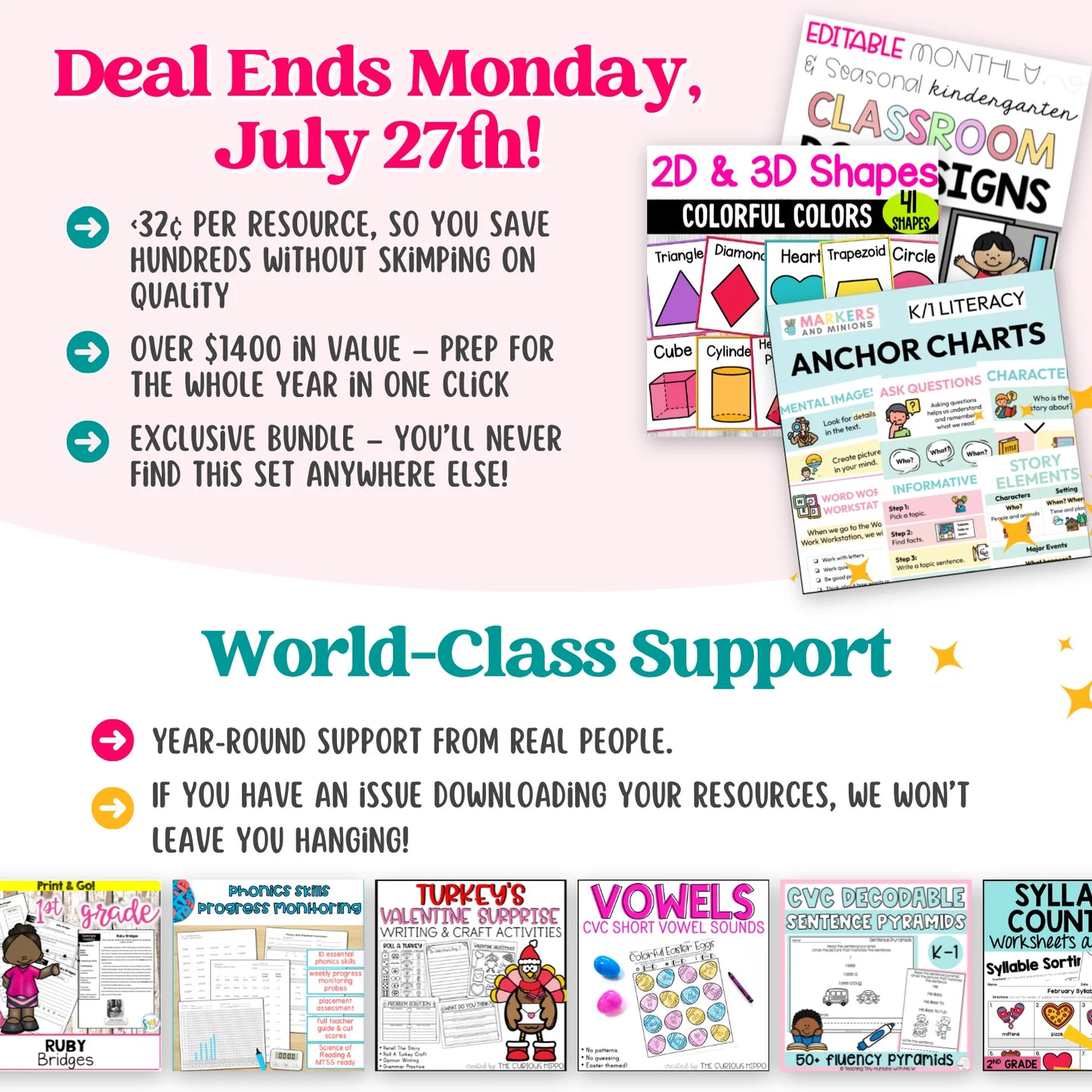 Pre-K, Kinder, 1st & 2nd Grade - Mega Bundle