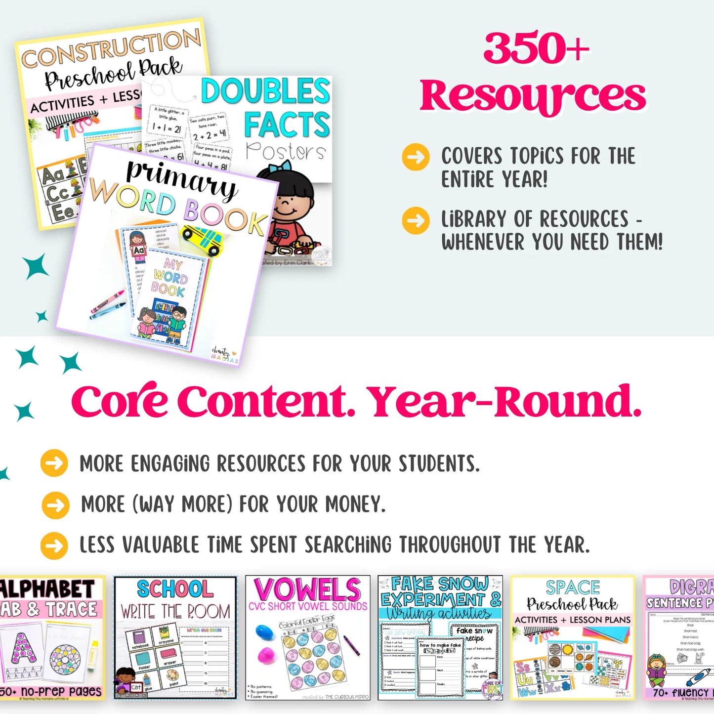Pre-K, Kinder, 1st & 2nd Grade - Mega Bundle