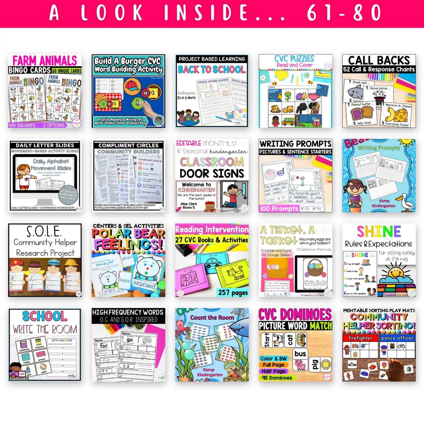 Pre-K, Kinder, 1st & 2nd Grade - Mega Bundle