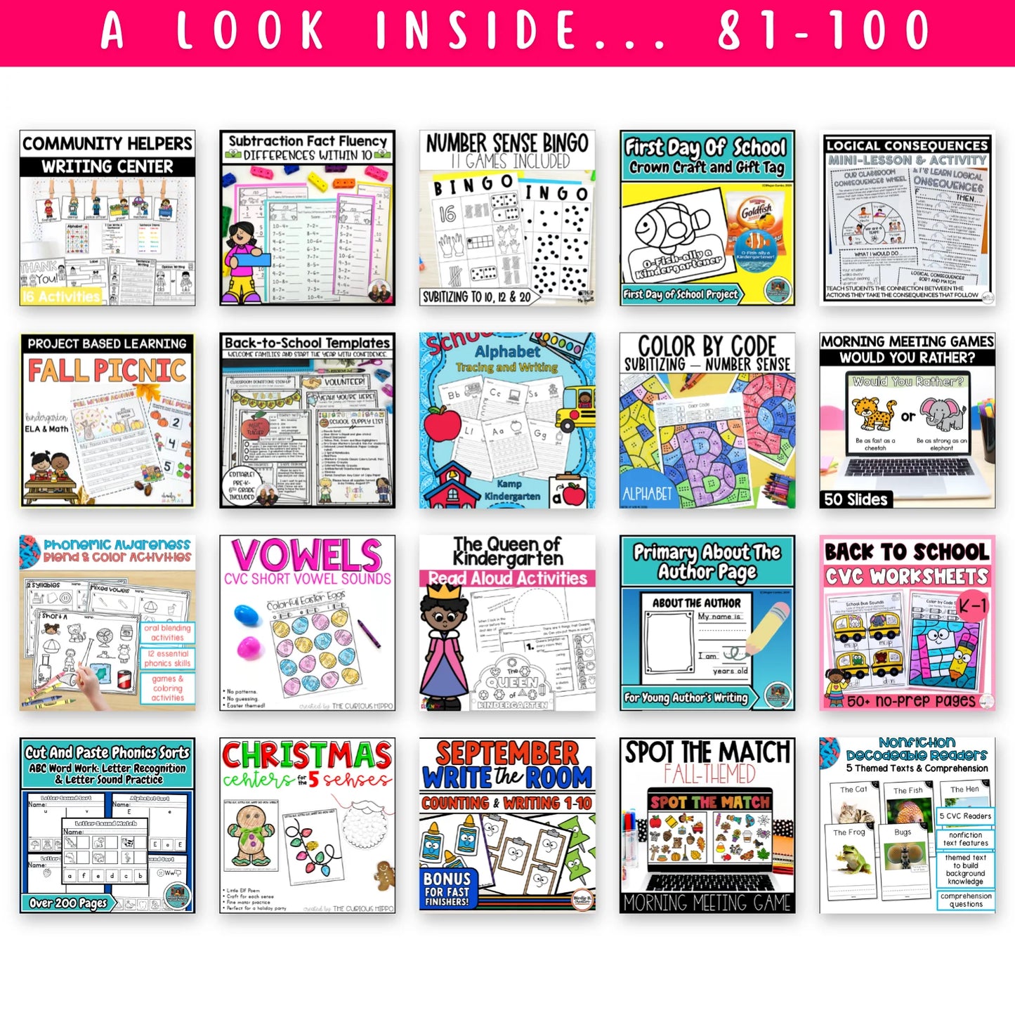 Pre-K, Kinder, 1st & 2nd Grade - Mega Bundle