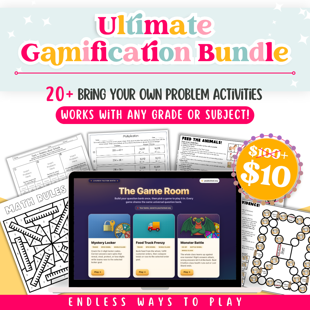Ultimate Gamification Bundle - Add Your Own Problems!